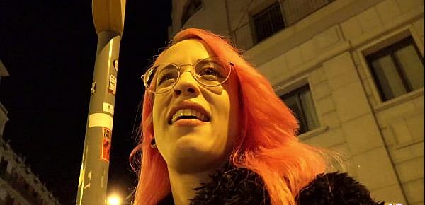  GERMAN SCOUT - CRAZY PINK HAIR LATINA GIRL LILIAN GET EYE ROLLING ORGASM AT PICKUP SEX